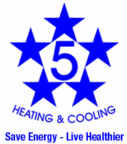 5 Star Heating & Cooling logo